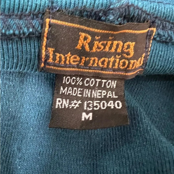 Rising International Stonewash Blue Zip up Hooded Jacket Size Small - Picture 8 of 11